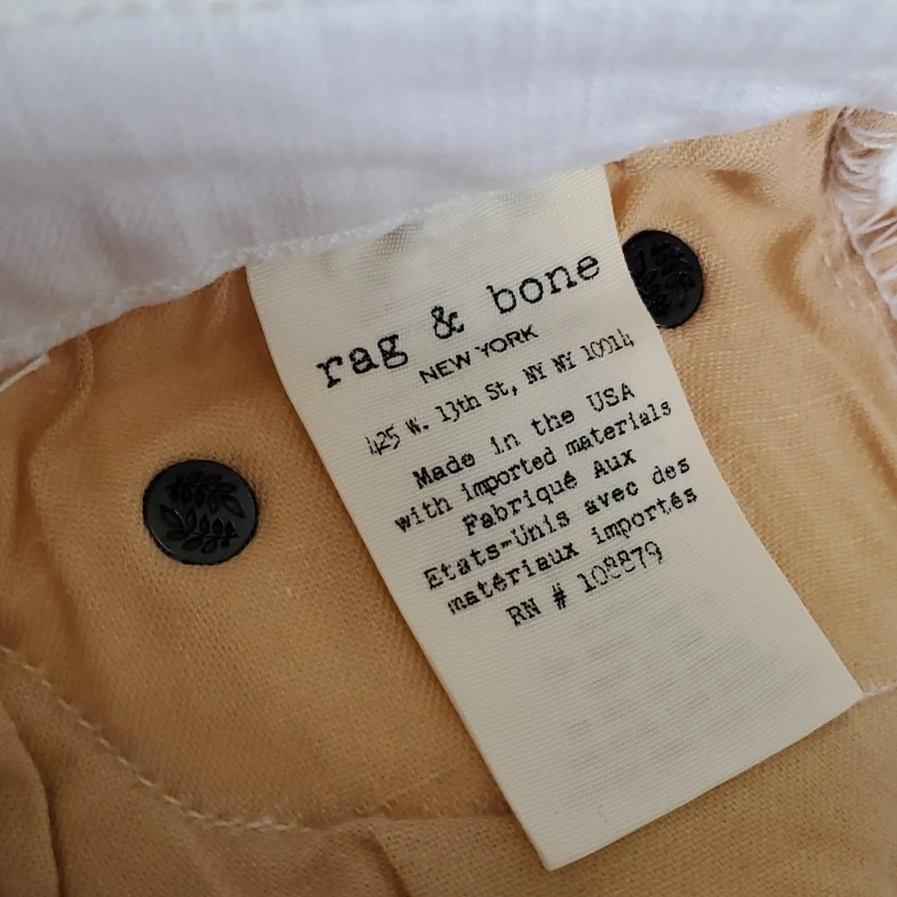 1. Rag & Bone Skinny Jeans Blanc - Picture 8 of 16